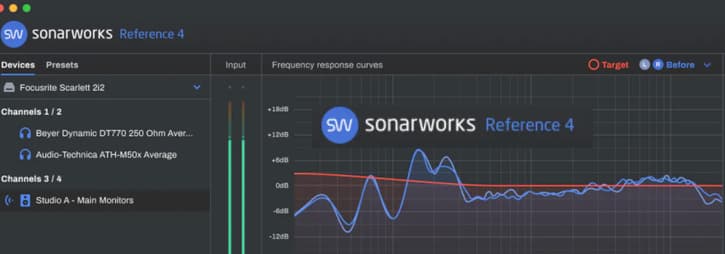 Logiciel de correction acoustique Sonarworks Reference 4