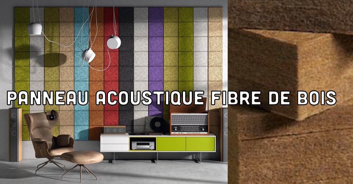 Panneau acoustique en fibre de bois